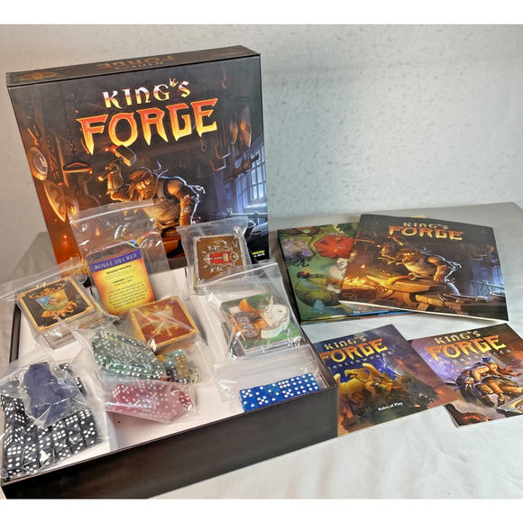 King's Forge Board Dice Strategy Game + Masterworks & Apprentices Expansions - Picture 4 of 11